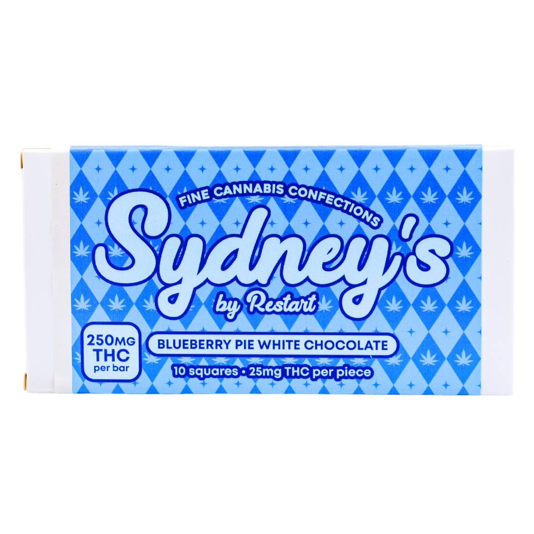Sydneys Delta 9 THC 250MG Chocolate Bars / Blueberry Pie